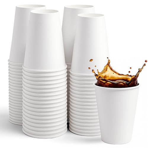 Coffee Cups 12 oz [300 Pack] Disposable Paper Cups for Hot or Iced Coffee Cup (12 oz)