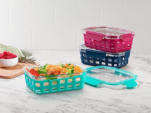 Duraglass 3.4 Cup Glass Meal Prep Containers (Mixed Berry / 3.4 Cup)