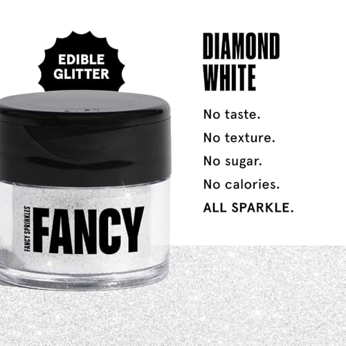 Diamond White Edible Glitter Luster Dust 4gm