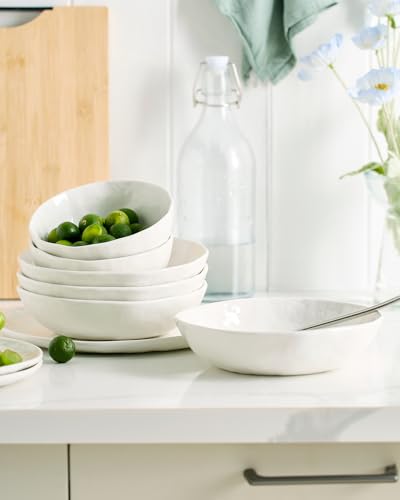 Porcelain Dinnerware Set for 6 (Polar White / Set(24pcs))