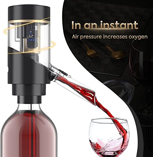 Electric Wine Aerator & Dispenser (Pro Steel / Enamel Midnight)