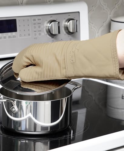Silicone Oven Mitts (Cappuccino / 2 Pack)
