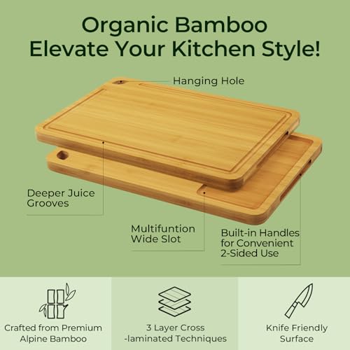 Wood Cutting Board (3-Piece / Bamboo)