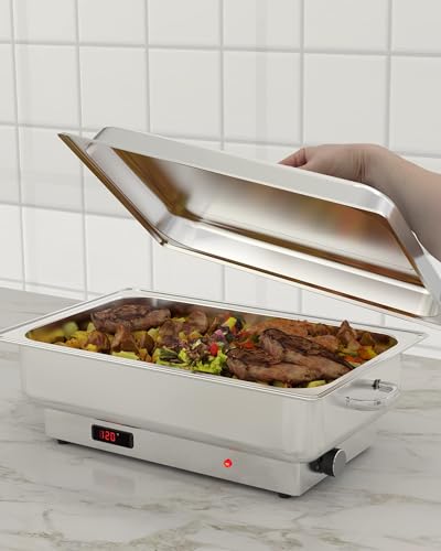 Electric Chafing Dish Buffet Set (1/1 Full Size+1/2 Half Size)