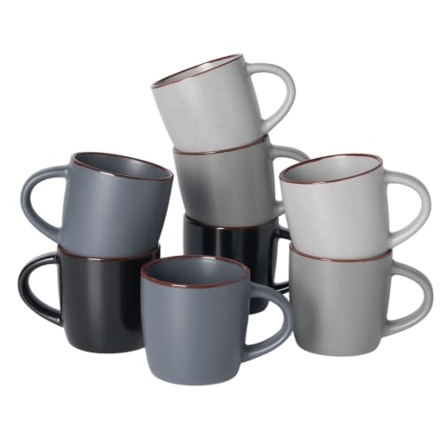 Mercury Coffee Mugs 13 oz (Mercury-Multi-color / 8 Count (Pack of 1))