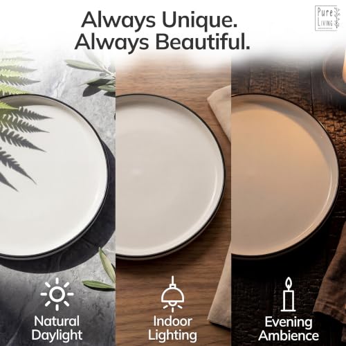 24 Piece White Dinnerware Set for 8 (Scandi White / Set for 8 (24pcs))