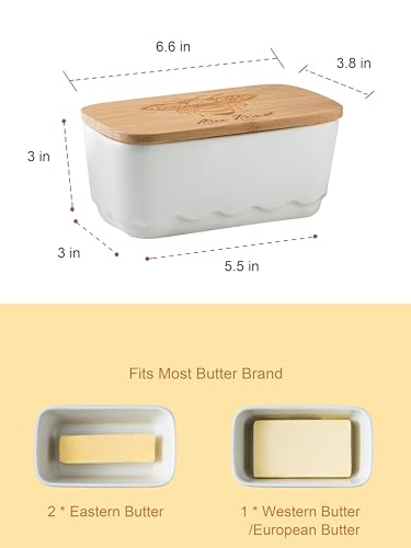 Covered Butter Dish for Countertop