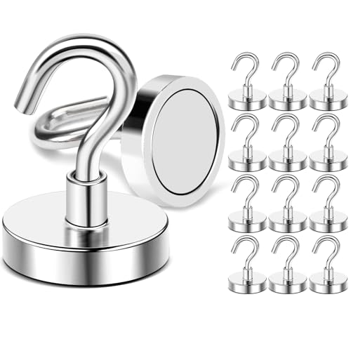 Magnetic Hooks (Silver / 1.57in×1.42in)