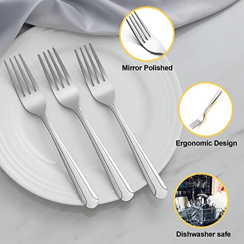 24 Piece Salad Forks (24 Pcs 7.1'' Salad Forks)