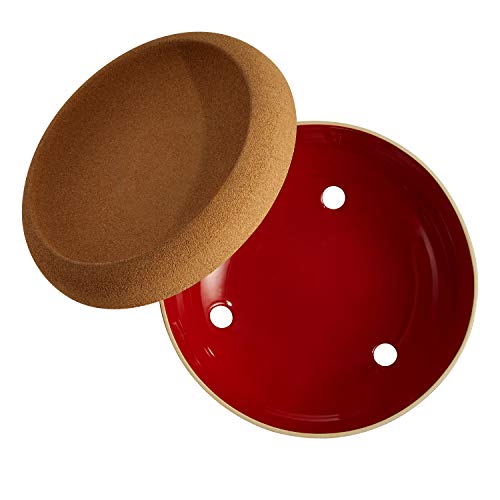 Large Fruit & Vegetable Storage Bowl (Burgundy / 14.1")