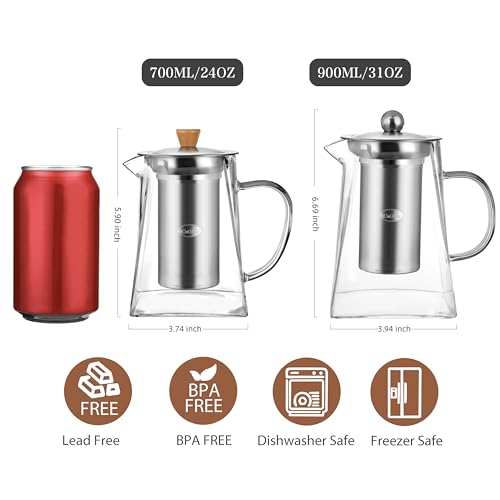 Glass Teapot with Infuser (31oz(900ml))