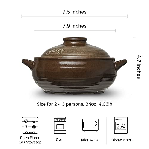 Dolsot Korean Stone Bowl Clay Pot for Cooking