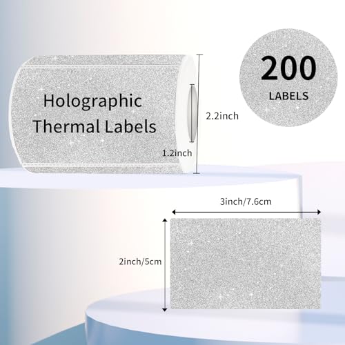 3x2 Inch Holographic Thermal Labels