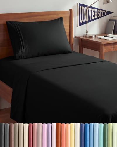 Twin XL 3 Piece Sheet Set (08 - Black / Twin XL)
