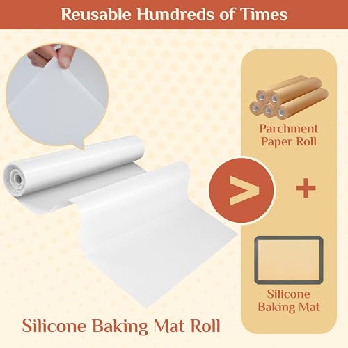 Silicone Baking Mat Roll (White / 72"L x 20"W)