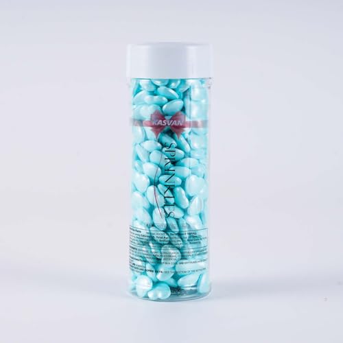Blue Heart Shapes Sprinkles (4.58 Ounce)