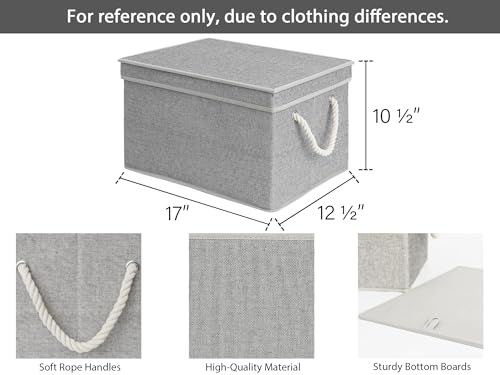 Storage Bins with Lids (Gray / Jumbo)
