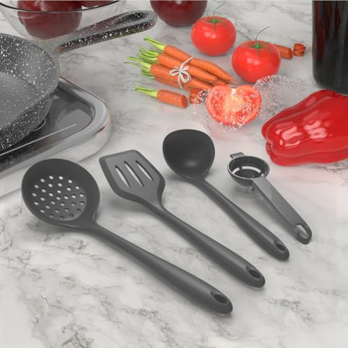 Silicone Cooking Utensils Set (Gray)