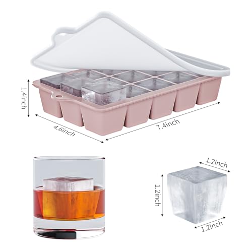 Silicone Ice Cube Tray 2 Pack (Pink / Ice Cube Tray 2 Pack)