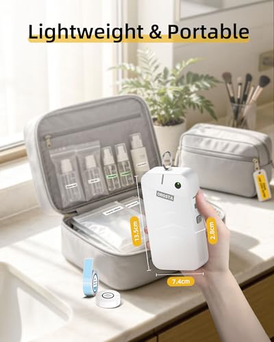 S001 Label Maker Machine with Tape (White)