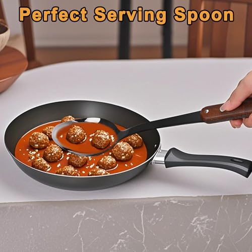 Stainless Steel Mirror Polished Kitchen Utensils Set (Black / Cooking utensils-D)