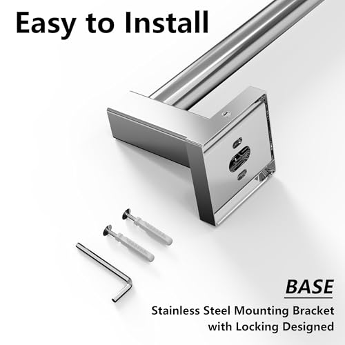 Towel Bar Towel Racks for Bathroom Wall Mounted (Chrome / Wall-Mounted)