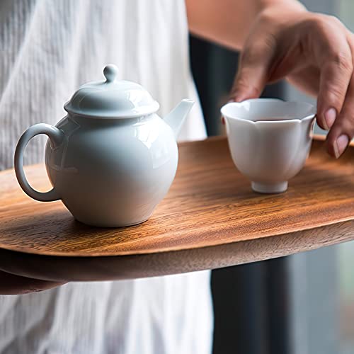 Acacia Wooden Serving Platters Set of 4