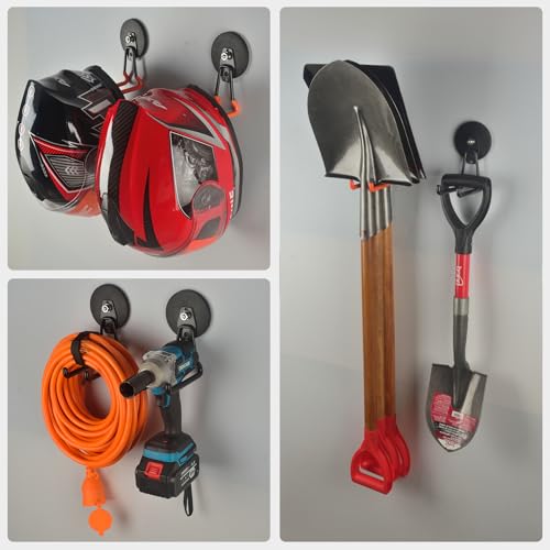 Upgraded Magnetic Hooks Heavy Duty (Updated 3.46in Magnet L Black Hooks 2PCS)