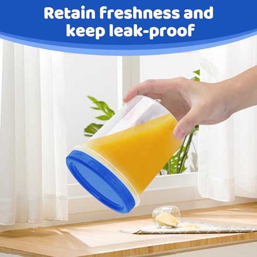 Food Storage Containers with Twist Top Lids (32oz-12 pack)