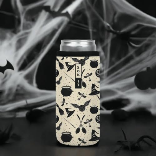 CanSok Sleeve for Beer & Soda Insulated Neoprene Cover (Wizard's Walk / 16oz Can Sleeve)