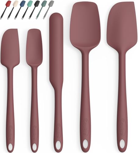 Silicone Spatula Set of 5 (Pure Wine)
