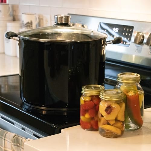 21.5 Quart Water Bath Canner with Pressure Gauge (Black)