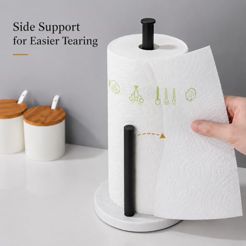 Matte Black Paper Towel Holder for Kitchen Countertop