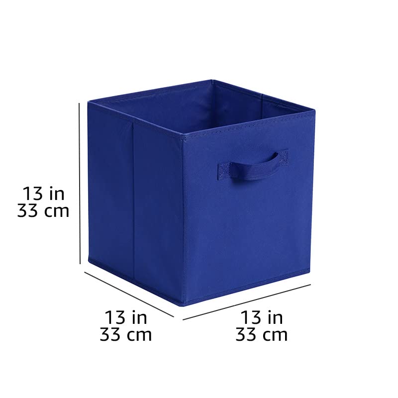 Collapsible Fabric Storage Bins (Navy / 13"x13"x13")
