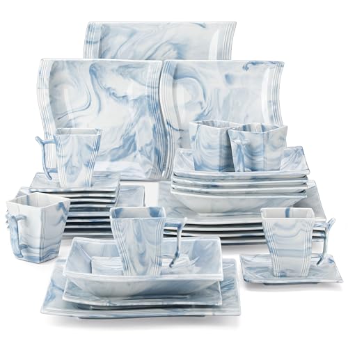 Dinnerware Sets for 6 (30 Piece(Service for 6) / Blue)