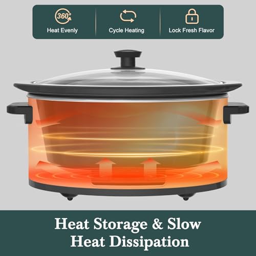 6 Quart Programmable Slow Cooker with Timer Keep Warm (6 Quarts / White)