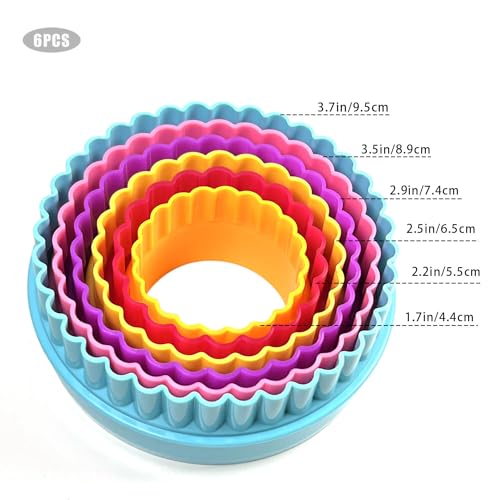 Cookie Biscuit Cutter Set (Round Shaped, 6 Pack)