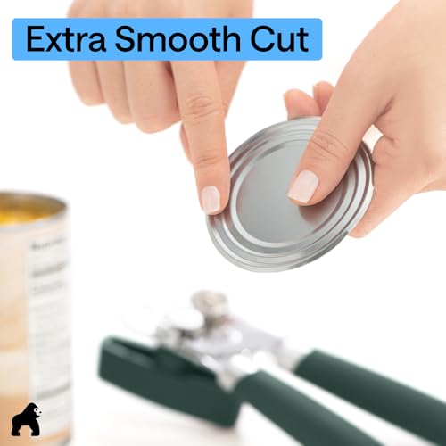 Upgraded Model Stainless Steel Manual Can Opener (Hunter Green)