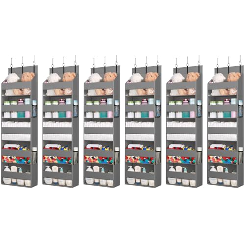 6 Pack Over the Door Organizer 5 Section Hanging Storage