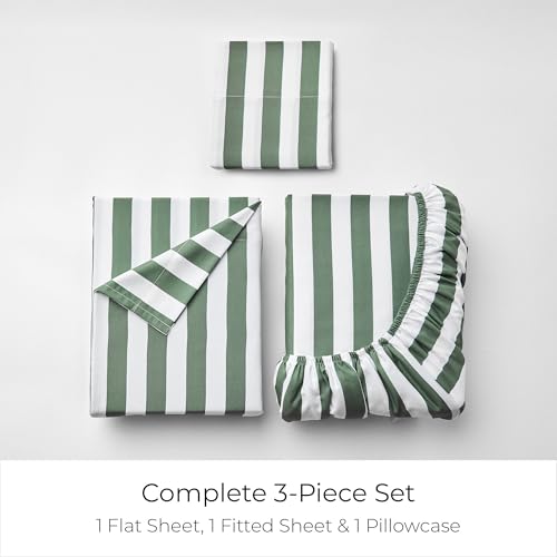 Iconic 3 Piece (3436 Oxford Stripe Sage / Twin)