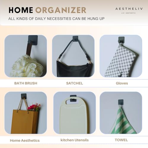 Adhesive Hooks for Hanging (4 Count)
