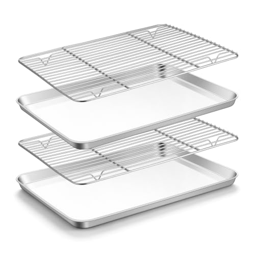 Stainless Steel Baking Sheet with Rack Set
