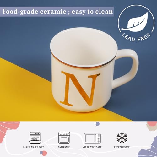 Ceramic Coffee Mug 16oz (Letter N Mug)