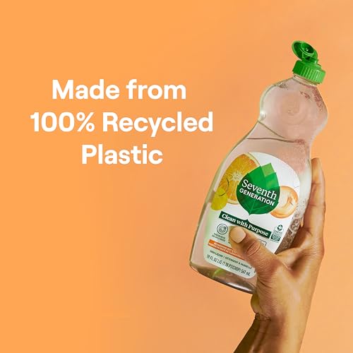 Dish Liquid Soap Clementine Zest Lemongrass Dishwashing Soap Liquid Soap 19 oz (19 Fl Oz (Pack of 1))