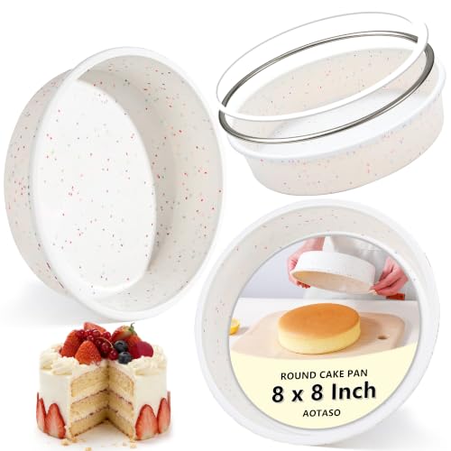 8 inch Silicone Round Cake Pans (Round / 8 inch)