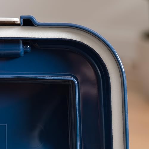 Dog Food Storage Container (30 lbs / Navy/Pearl)