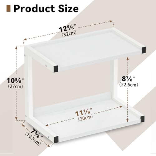 Kitchen Counter Shelf Organizer (White / Small)
