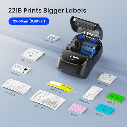221B 2" Bluetooth Thermal Label Printer with 3 Label Rolls