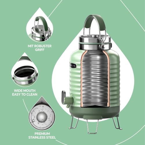 Insulated Beverage Dispenser 1.4gal (Ivy Green for camping / 1,4gal)