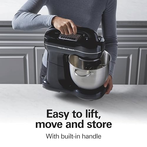 4 Qt Electric Stand Mixer With 7 Speeds (Black / 4 Quarts)